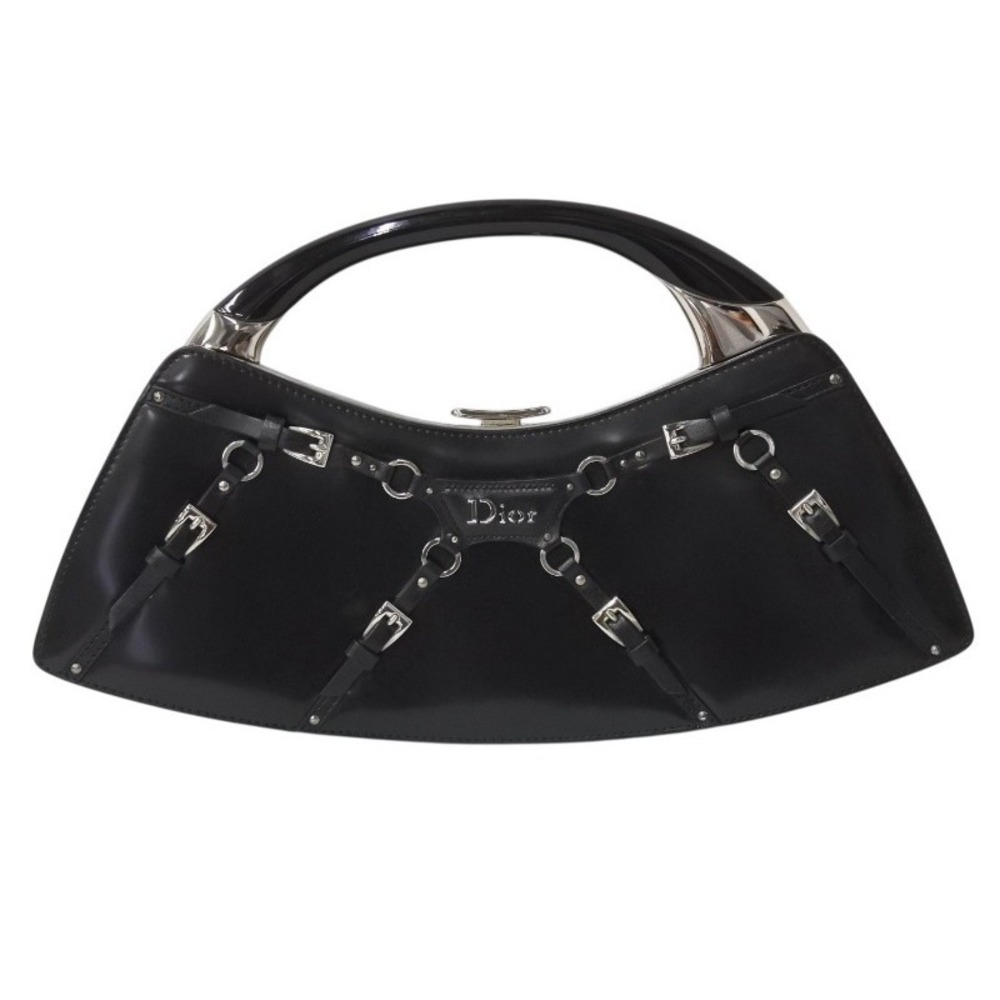 CHRISTIAN DIOR Bondage Handbag Black
